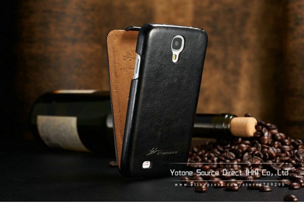 Luxo PU Vintage Leather Flip Case para Samsung Galaxy i9500