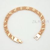 18K Rose Gold Filled Chain Link Pulseira