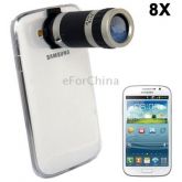 8X Zoom Telescope Celular + Crystal Case para Samsung Galaxy